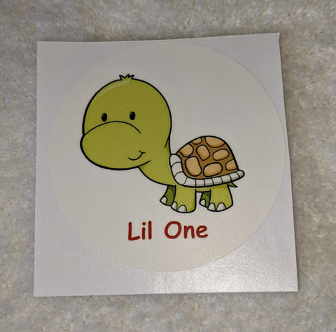 Vinyl Sticker Lil One Turtle