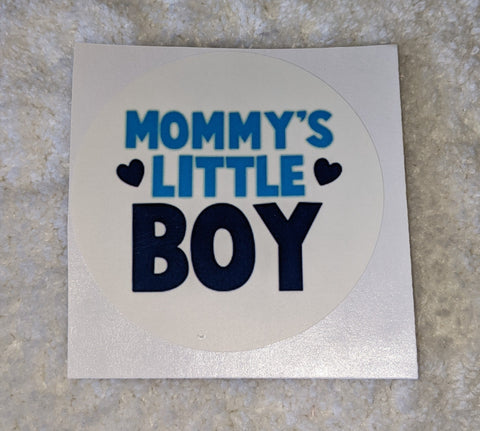 Vinyl Sticker Mommy's Lil Boy