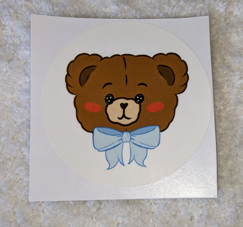 Vinyl Sticker Lil Baby Bear face