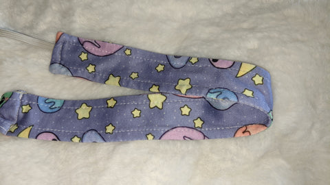 PASTEL ALIENS Matching Fabric Pacifier Clips DESIGNED BY @LITTLEPASTELALIEN