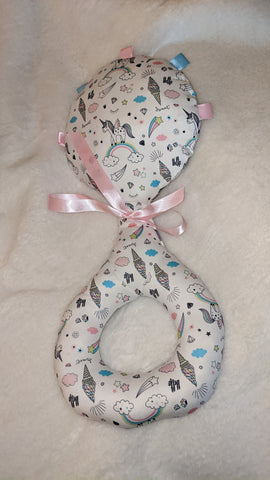 Unicorn Large Fabric Rattle