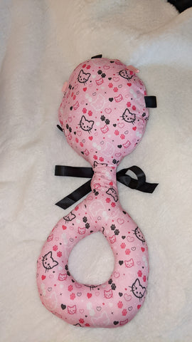 Pretty Kitty Large Fabric Rattle
