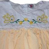 Embroidered BabyDoll Dress Vintage Lil Bird
