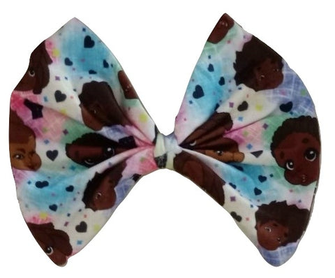Melanin Babes MATCHING Boutique Fabric Hair Bow clearance