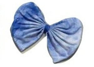 TYE DYE BLUE MATCHING Boutique Fabric Hair Bow clearance