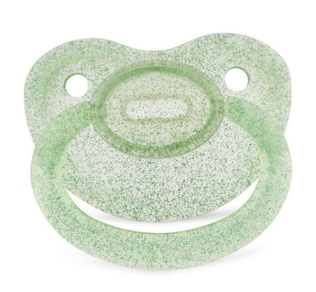 Clear Green Sparkle New Large Sparkle Color Adult Pacifier