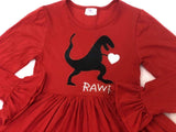 LONG SLEEVE Dinosaur Love Matching Dress clearance xxs xs only