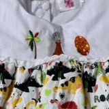 Embroidered BabyDoll Dress WILD DINO FRIENDS *