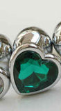 plug Large Jewelry Heart Stainless Steel Butt plug