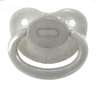 Clear Grey Sparkle New Large Sparkle Color Adult Pacifier