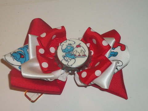 Hairbow Smurfs Boutique Hair Bow HB329
