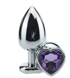 plug Large Jewelry Heart Stainless Steel Butt plug