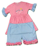 SHORT SLEEVE Princess Dinosaur Matching Shirt Dress clearance xxs xs only