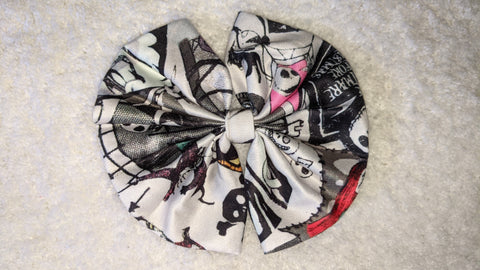 Skull Boutique Fabric Hair Bow