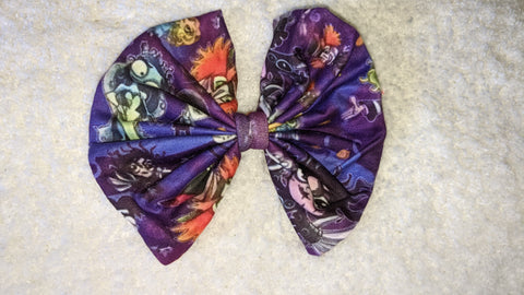 Tim Skull Boutique Fabric Hair Bow