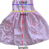 Little Princess Embroidered Pink Smock Halter Summer Dress xxs only