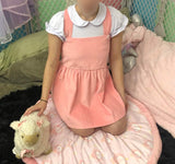 Peachy/Pink CORDUROY Jumper Skirt Dress Skirtalls Clearance Runs small in size Clearance