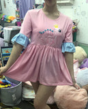 SHORT SLEEVE Princess Dinosaur Matching Shirt Dress clearance xxs xs only