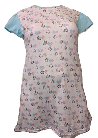 DISCONTINUED SHORT SLEEVE Lil Panda NIGHT GOWN PAJAMAS Clearance Size XXS Only