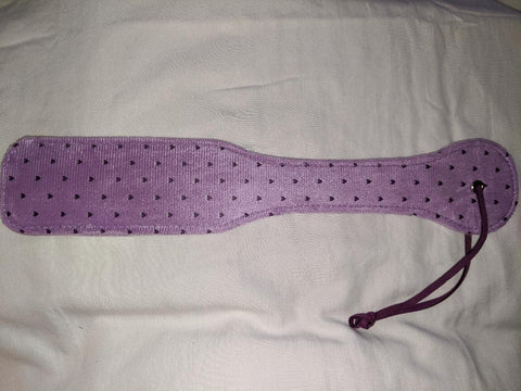 Paddle Fetish Spanking Paddle Hearts Purple Clearance