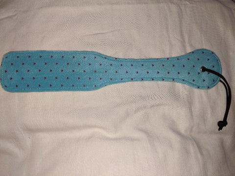 Paddle Fetish Spanking Paddle Hearts Blue Clearance