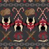 Merry Krampus MATCHING Boutique Fabric Hair Bow