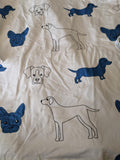 * BLUE Dog Matching LONG SLEEVES SHIRT Clearance xs only
