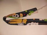 Spooky Pup Matching Fabric Pacifier Clips - 17"