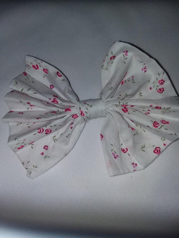 BABY FLORAL MATCHING Boutique Fabric Hair Bow Clearance