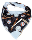 Adult Bandana Teething Drool Bib BaseBall