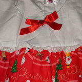 Embroidered BabyDoll Dress Holiday Christmas