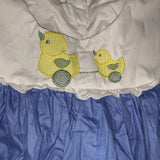 Embroidered BabyDoll Dress Toy Ducky