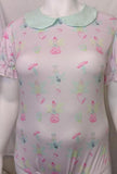 Flower Faeries ONESIE WITH PETER PAN STYLE COLLAR  Clearance xxs only LAST ONE