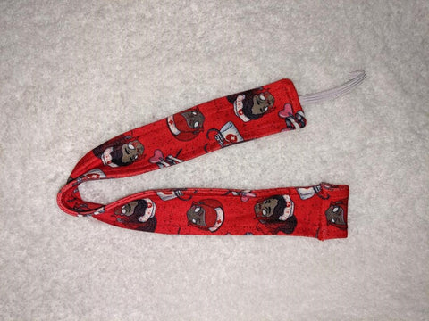 Nightshift Nightmares Nurse Matching Fabric Pacifier Clips - 17"