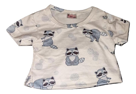 LIL TRASH PANDA RACOON Stuffy Matching Shirt