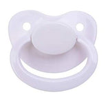 White New Large Plain Color Adult Pacifier